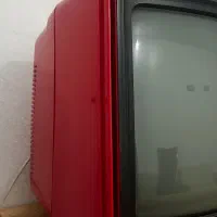 تلویزیون عتیقه قرمز قدیمی شهاب|تلویزیون و پروژکتور|گرگان, |دیوار