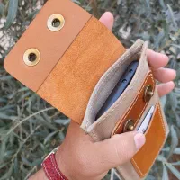 کیف موبایل کمری چرمی برزنتی دستدوز|لوازم جانبی موبایل و تبلت|نجف‌آباد, ویلاشهر|دیوار