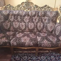 مبل ۹ نفره طرح استیل کاملا سالم و تمیز