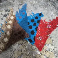 شال سه گوش بافت دونه ای 300