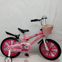 دوچرخه صورتی دخترانه سایز۱۶   مشابه آکبند ضد پنچری