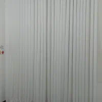 پرده حریر شاین مدل پانچ با میل پرده