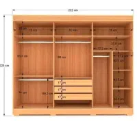 mdf نجاری درب چوبی کابینت کمد دیواری