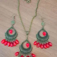 ست یلدایی گردنبند دستبند گوشواره|زیورآلات و اکسسوری|فراشبند, |دیوار