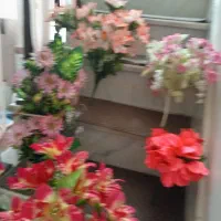 سلام تعداد ی گل مصنوعی کادویی تمیز شیک