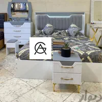 تخت خواب هایگلاس نگین/فروشگاه مرکزی تخت و تشک آرام|تخت و سرویس خواب|کرج, ساسانی (قلمستان)|دیوار