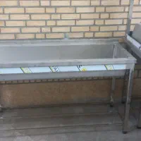 سینک صنعتی وان میز کار استیل کابینت ابچکان اجاق|کافی‌شاپ و رستوران|کرج, عظیمیه|دیوار