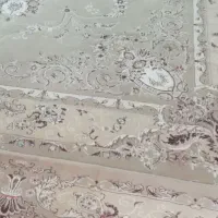 فروش فرش یک جفت فرش ۱۲متری کرم اکرولیک