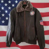 کاپشن چرم بوفالو اورجینال امریکای