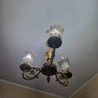 لوستر سه شاخه برنز|لوستر و چراغ آویز|تهران, شمیران‌نو|دیوار