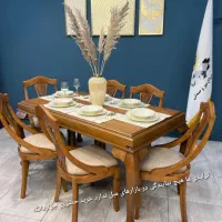 جولیِت میز ناهار خوری و صندلی حصیری فُرنکرفت|میز و صندلی غذاخوری|تهران, چیذر|دیوار