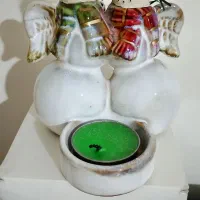 جا شمعی و مجسمه فرشته های زمستونی|مجسمه، تندیس، ماکت|تهران, مجیدیه|دیوار