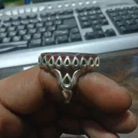 انگشتر درشت نقره