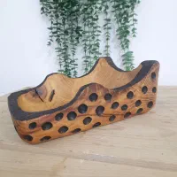 تعدادی ظروف چوبی دستساز آماده تحویل