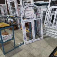 ساخت و نصب درب و پنجره دوجداره UPVC + توری پلیسه