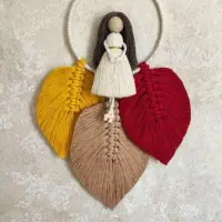 جا حوله ای.جا کلیدی وشلف مکرومه بافی