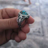 انگشتر فیروزه نیشابوری شجری عنکبوتی|جواهرات|سوسنگرد, |دیوار