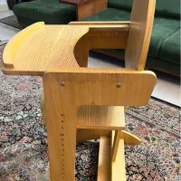 صندلی غذای چوبی کودک