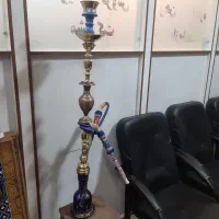 قلیان برنجی برنجی قدیمی قلم کار حاج اوغلی