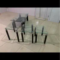 درب حمام ومیزوعسلی شیشه ای