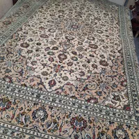 فرش دستباف ۹ متری کاشان ترنج خورشیدی|فرش|کرج, برغان|دیوار