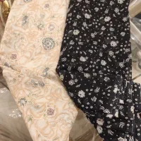 یک قواره پارچه چادری مجلسی حریر سورمه ای