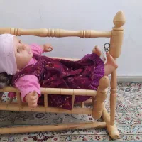 تاب اسباب بازی و گهواره چوبی عروسک|اسباب‌بازی بچه|مشهد, دانشجو|دیوار