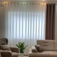 پرده آماده ریل ساده پانچی مینیمال الان کل شهر نصب|پرده، رانر، رومیزی|مشهد, عبادی|دیوار