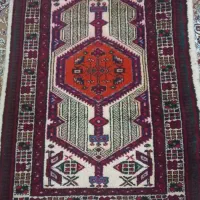 دوعدد فرش دس بافت جنس پشمی|فرش|کرمانشاه, |دیوار