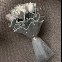 دسته گل روبانی عروس