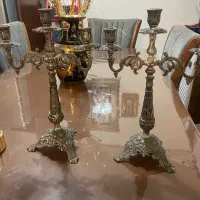 جا شمعی برنز و استیل