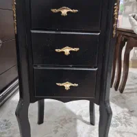 میز تلفن چوبی  ۳کشو