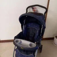 کالسکه چیکو اصل به همراه دفترچه راهنما سرمه ای رنگ|کالسکه و لوازم جانبی|تهران, جنت‌آباد مرکزی|دیوار