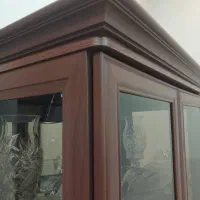 ویترین چوبی گردویی سالم|بوفه، ویترین، کنسول|فردیس, منظریه|دیوار