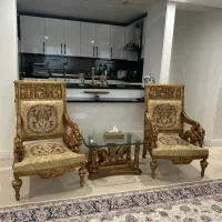 فروش مبلمان تمام چوب وکاردست به همراه نهارخوری|مبلمان خانگی و میز عسلی|تهران,  امام زاده قاسم (نیاوران)|دیوار