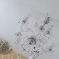 لوستر پنج شاخه کریستال