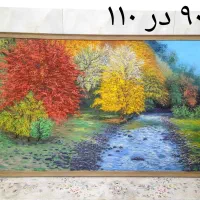 تابلو کار دست رنگ روغن نو  تازه کشیدم