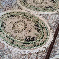 دو عدد فرش بیضی در حد نو|فرش|تبریز, |دیوار