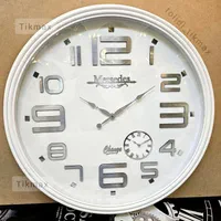 ساعت دیواری مرسدس۷۳سانت تمام‌سفید