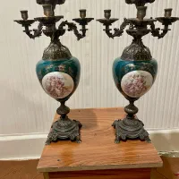 شمعدان برنزی|لوستر و چراغ آویز|تبریز, |دیوار