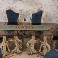 مبلمان ۷ نفره تمام چوب با ناهار خوری ۸ نفره|مبلمان خانگی و میز عسلی|تهران, فاطمی|دیوار