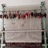 فروش فرش نیمه بافته با تمام وسایل ۱.۵ در ۲.۵