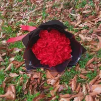 دسته گل رز روبانی سفارش میگیرم شاخه ای۵۰ تومن
