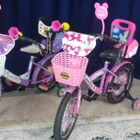 دوچرخه بنفش وصورتی
