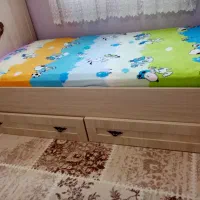 یک جفت تخت خواب نوجوان و جوان|تخت و سرویس خواب|شهریار, شهریار|دیوار