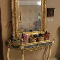 یک عدد آینه تک  طرح پتینه