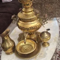 سماور برنجی شش تیکه