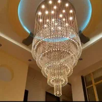 لوستر الماس.دوبلکسی بلند مدل گندم .AC light
