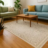 فرش ماشینی ۱/۵و۴و۶و۹و۱۲ متری (ارسال فوری) کرم