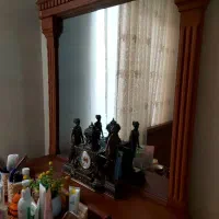 تخت دونفره همراه دراور وآینه|تخت و سرویس خواب|شهریار, شهریار|دیوار